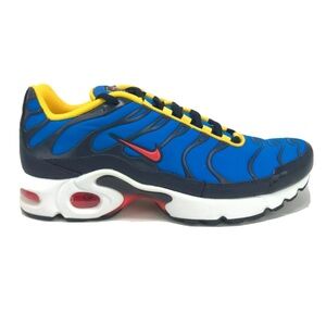 NIke Air Max Plus GS CI5676-400 Photo Blue White Crimson Sneakers size 7Y W 8.5